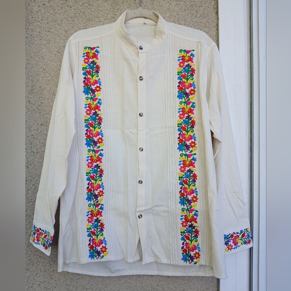 New Men's Embroidered  Shirt